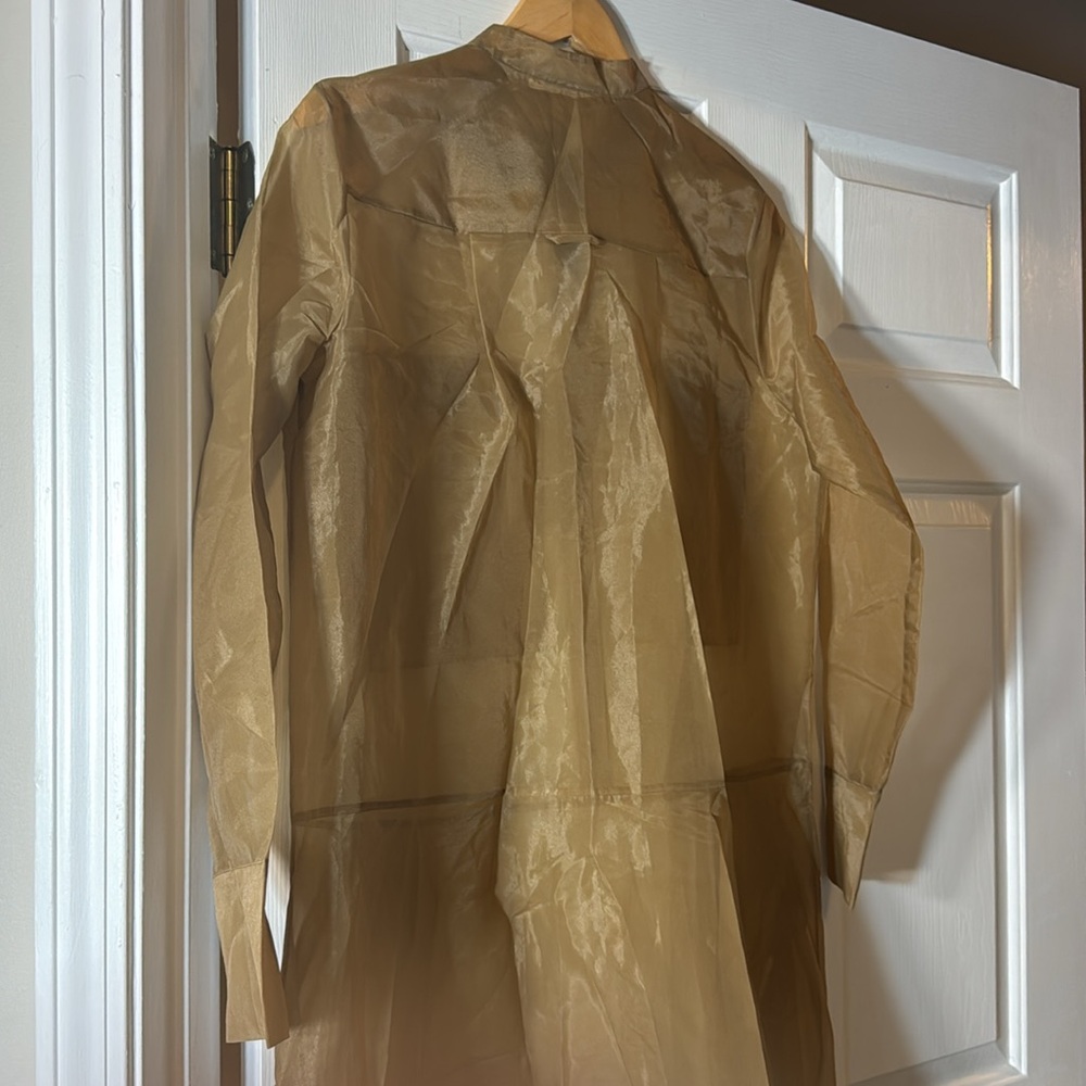 NWT! Banana Republic Organza Maxi Shirt Dress - Size Medium - Picture 10 of 10